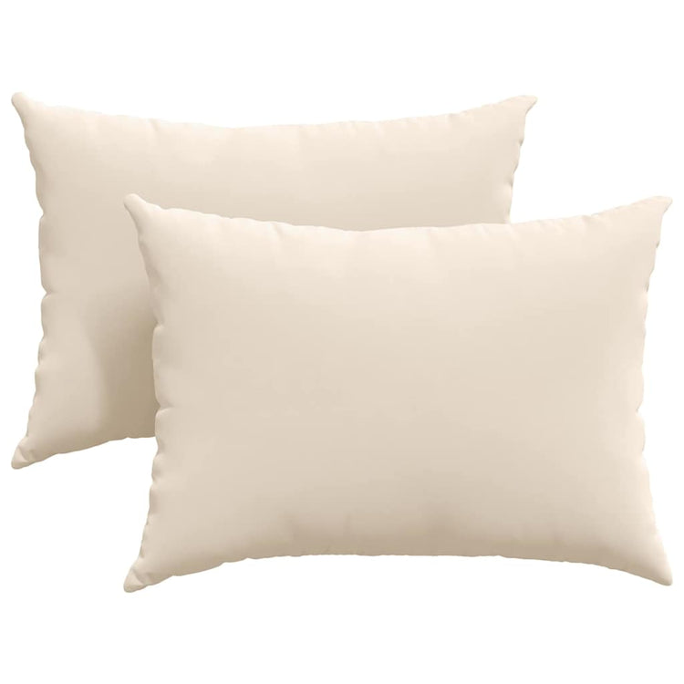 VidaXL Sofakissen 2 Stück Beige 70 x 50 cm Stoff
