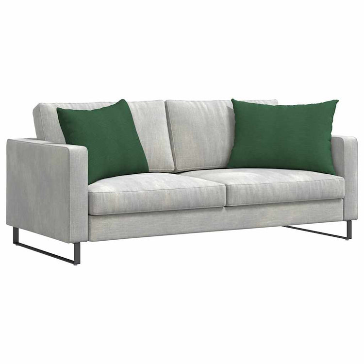 VidaXL Sofakissen, 2 Stück, Dunkelgrün, 70 x 50 cm Cordstoff