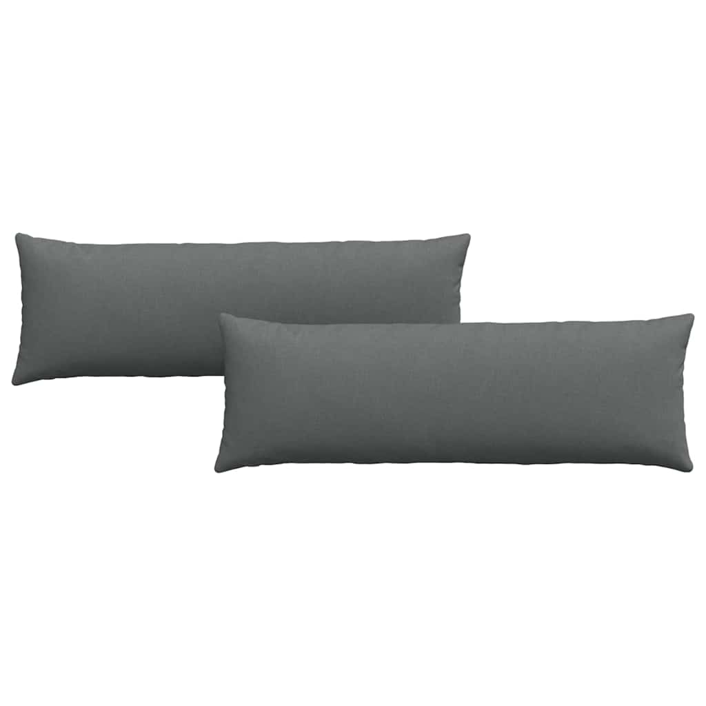 VidaXL Sofakissen 2 Stück dunkelgrau 120 x 40 cm Stoff
