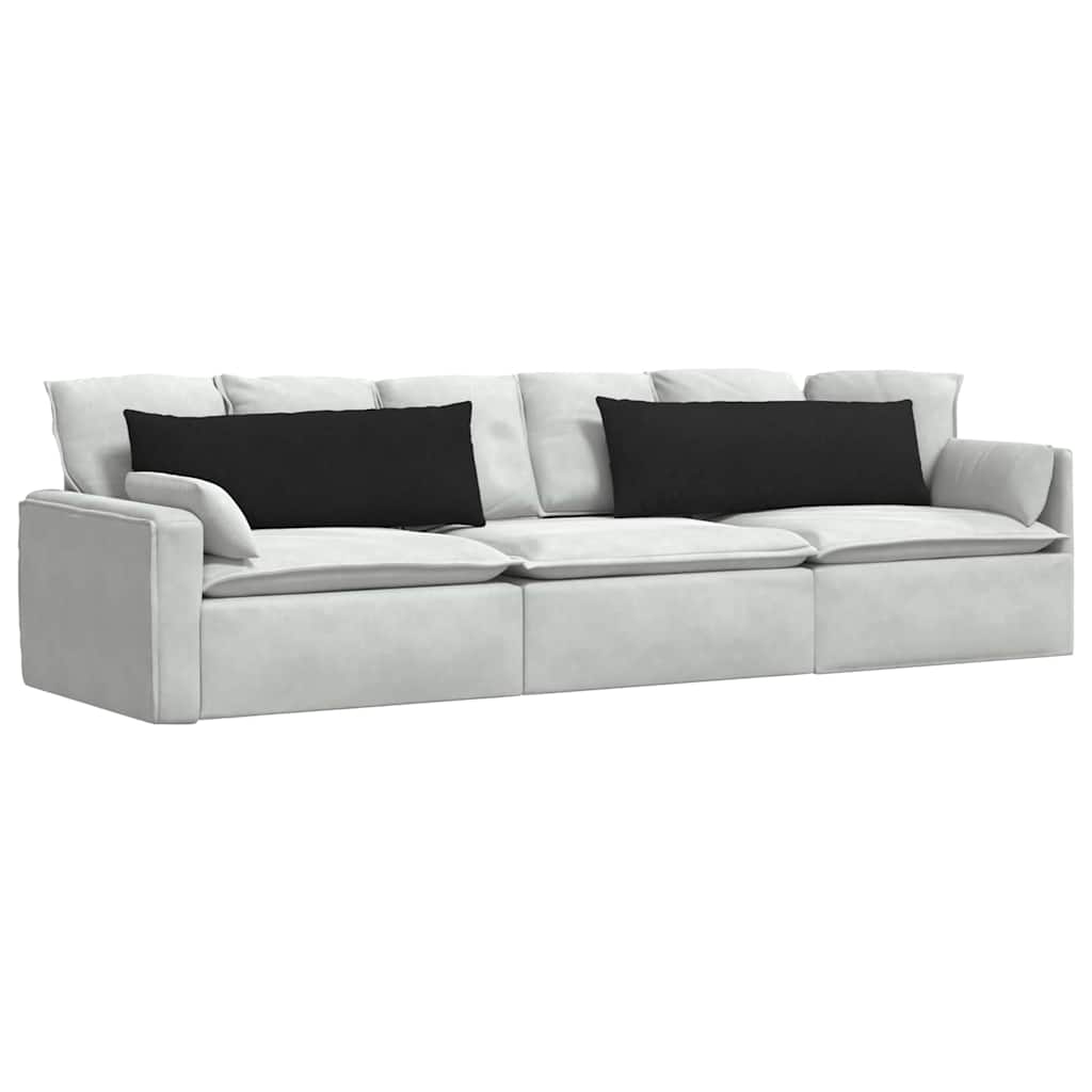 VidaXL Sofakissen 2 Stück schwarz 120 x 40 cm Stoff