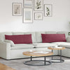 VidaXL Sofakissen 2 Stk. Weinrot 120 x 40 cm Stoff