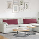 VidaXL Sofakissen 2 Stk. Weinrot 120 x 40 cm Stoff