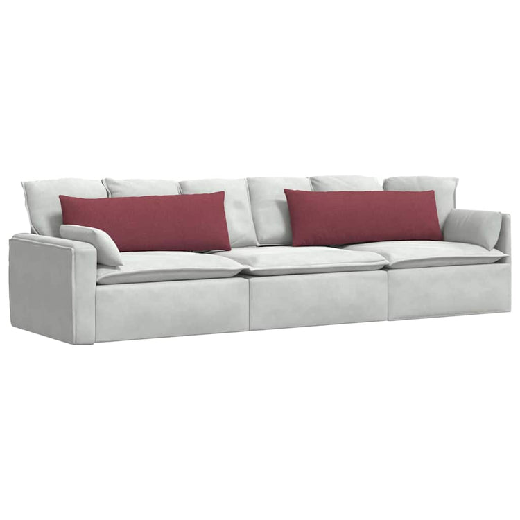 VidaXL Sofakissen 2 Stk. Weinrot 120 x 40 cm Stoff