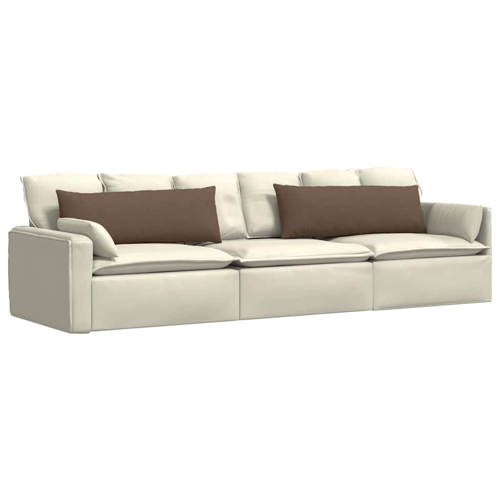 VidaXL Sofakissen 2 Stück braun 120 x 40 cm Stoff