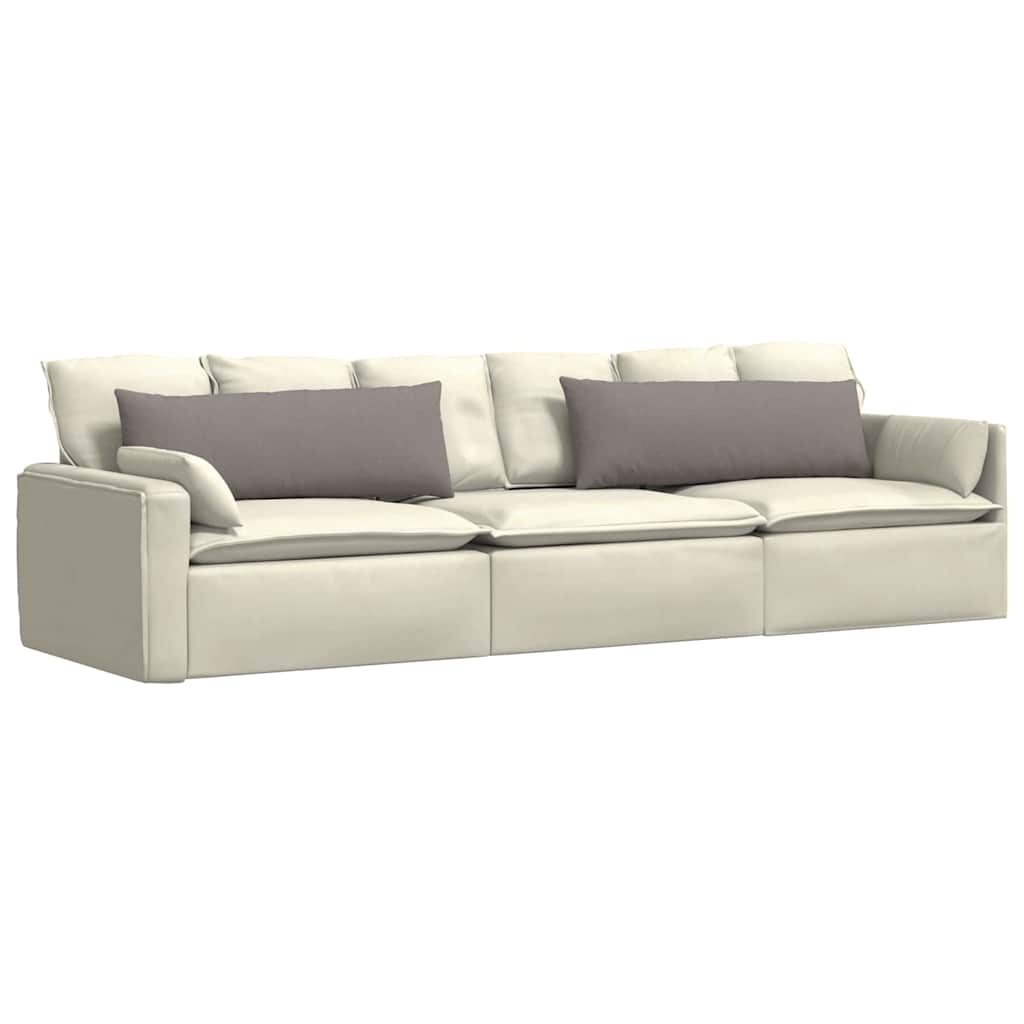 VidaXL Sofakissen 2 Stück Taupe 120 x 40 cm Stoff