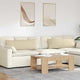 VidaXL Sofakissen 2 Stück Creme 120 x 40 cm Stoff