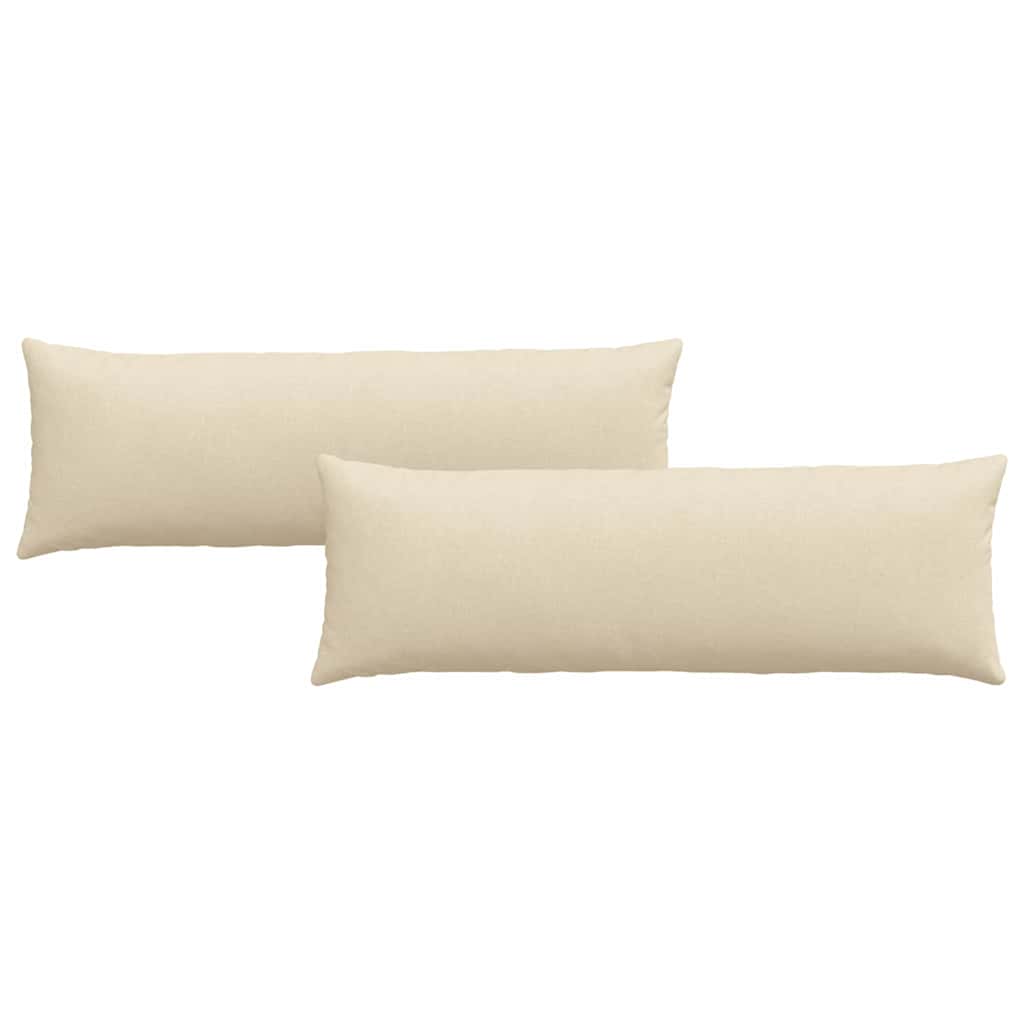 VidaXL Sofakissen 2 Stück Creme 120 x 40 cm Stoff