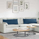 VidaXL Sofakissen 2 Stück blau 120 x 40 cm Stoff