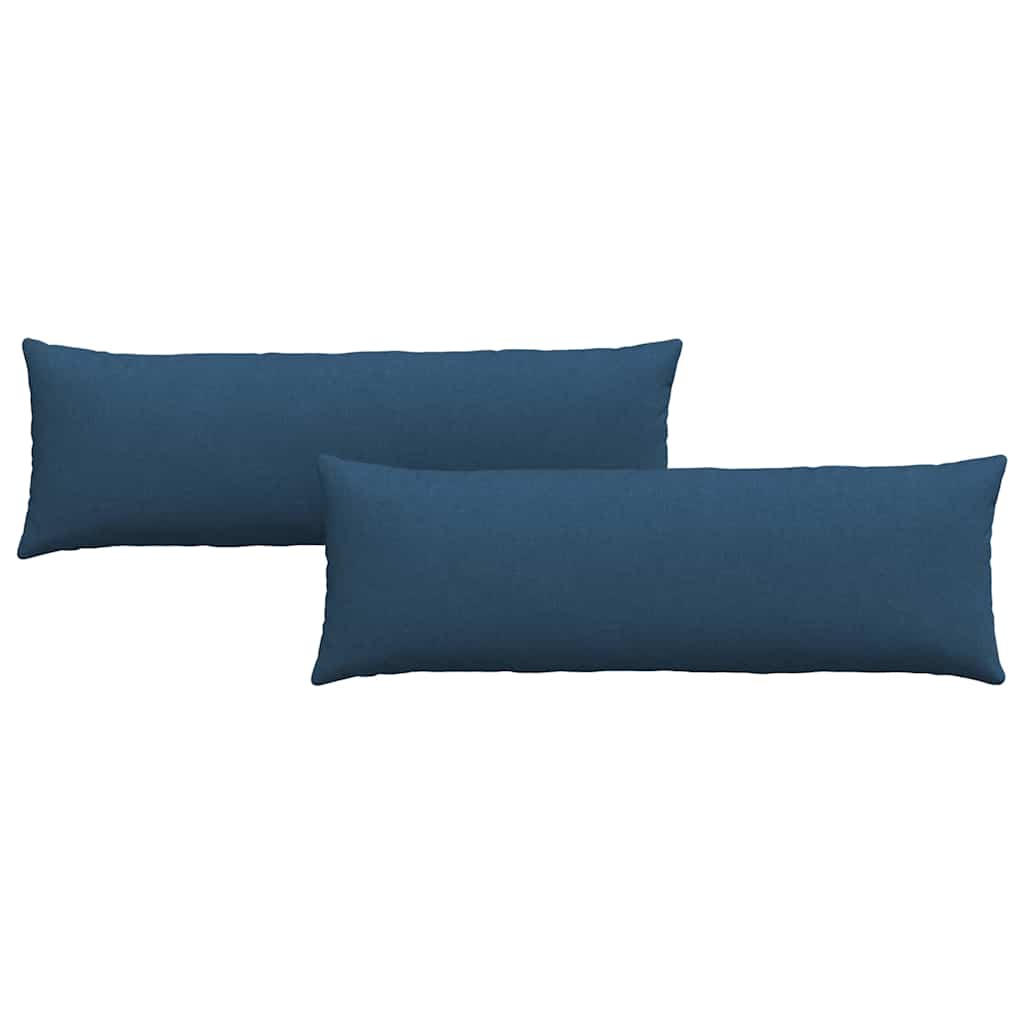 VidaXL Sofakissen 2 Stück blau 120 x 40 cm Stoff