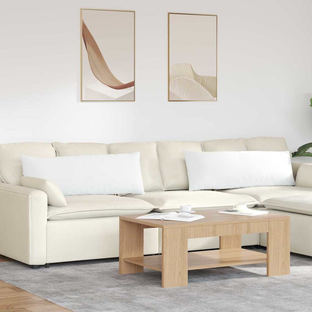 VidaXL Sofakissen 2 Stück weiß 120 x 40 cm Stoff