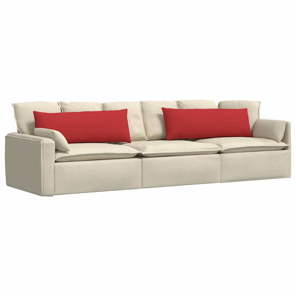 VidaXL Sofakissen 2 Stück rot 120 x 40 cm Stoff