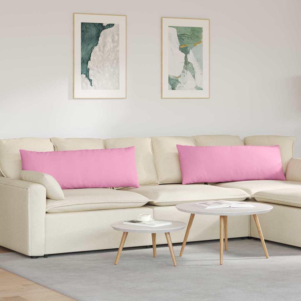 VidaXL Sofakissen 2 Stück rosa 120 x 40 cm Stoff