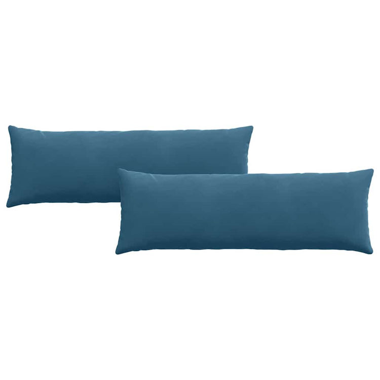 VidaXL Sofakissen 2 Stück blau 120 x 40 cm Cordstoff