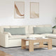 VidaXL Sofakissen 2 Stück hellgrau 120 x 40 cm Cordstoff
