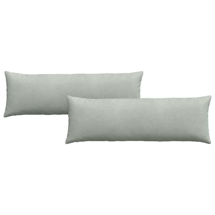 VidaXL Sofakissen 2 Stück hellgrau 120 x 40 cm Cordstoff