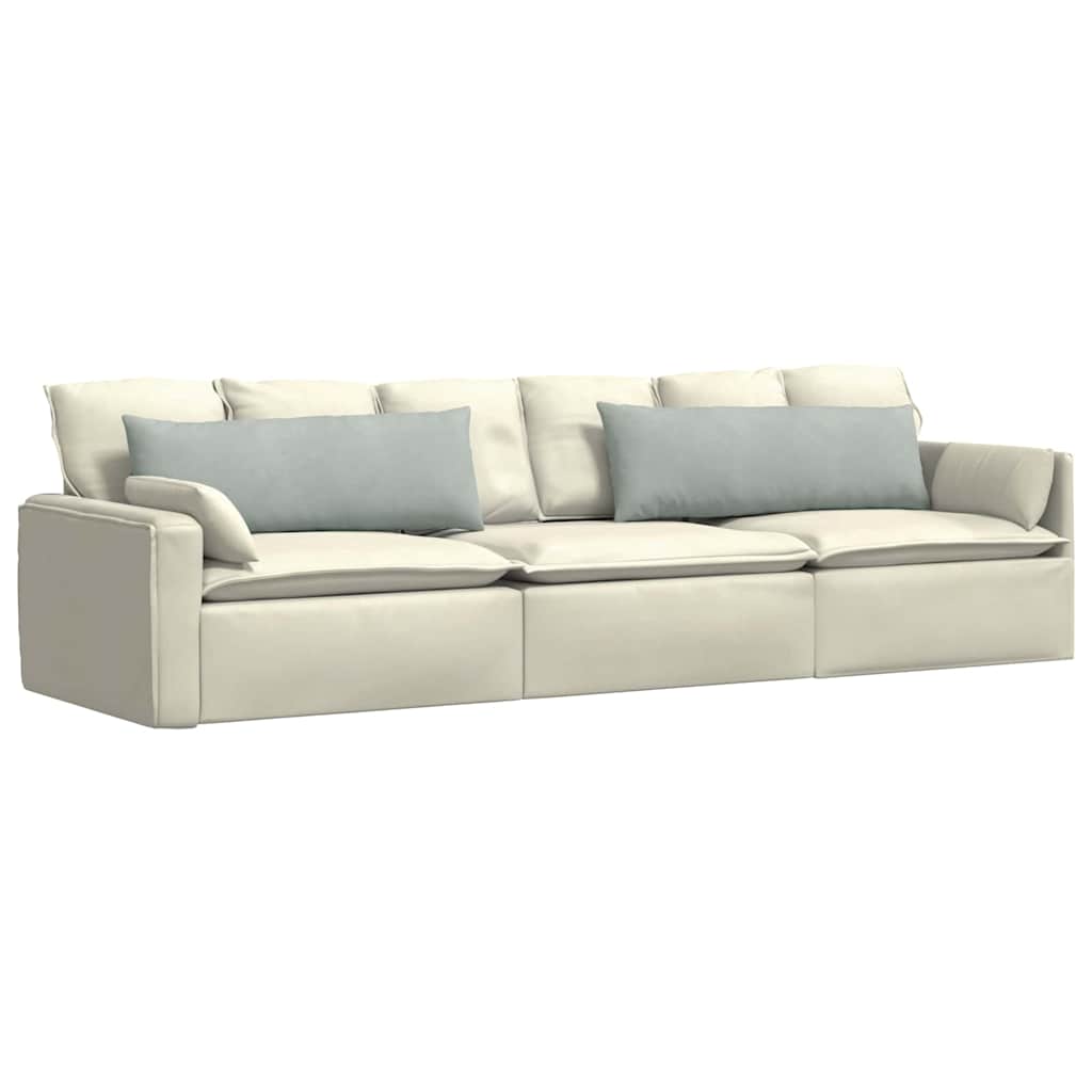 VidaXL Sofakissen 2 Stück hellgrau 120 x 40 cm Cordstoff
