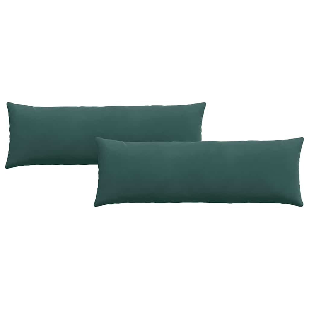VidaXL Sofakissen 2 Stück dunkelgrün 120 x 40 cm Cordstoff