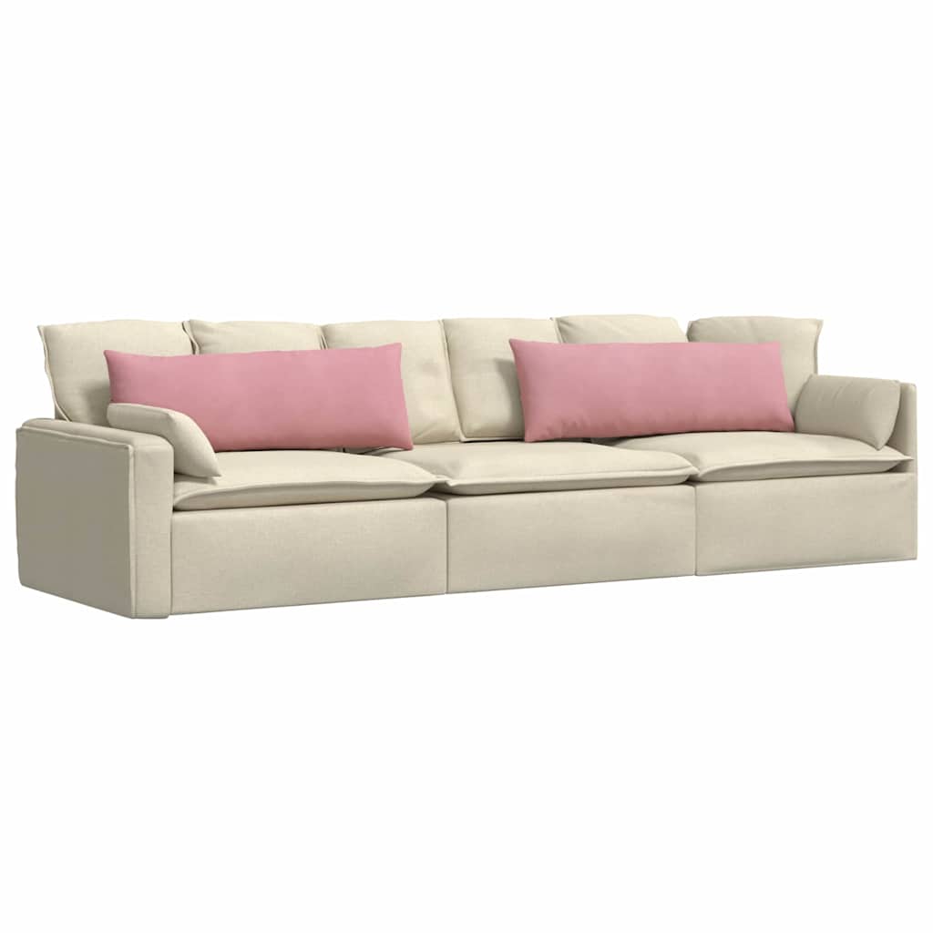 VidaXL Sofakissen 2 Stück rosa 120 x 40 cm Cordstoff