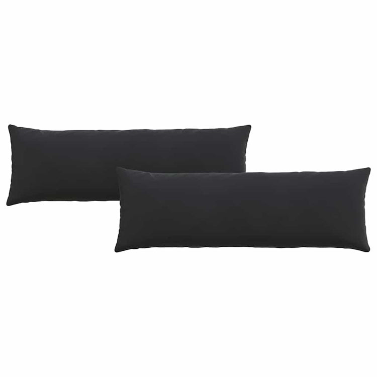 VidaXL Sofakissen 2 Stück Schwarz 120 x 40 cm Cordstoff
