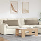 VidaXL Sofakissen 2 Stück Taupe 120 x 40 cm Stoff