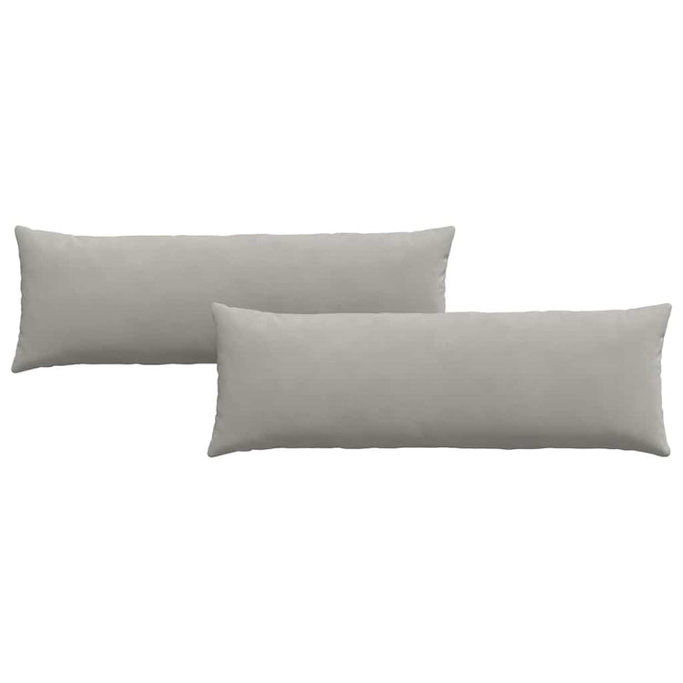 VidaXL Sofakissen 2 Stück hellgrau 120 x 40 cm Stoff