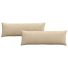 VidaXL Sofakissen 2 Stück Creme 120 x 40 cm Stoff