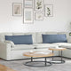 VidaXL Sofakissen 2 Stück blau 120 x 40 cm Cordstoff