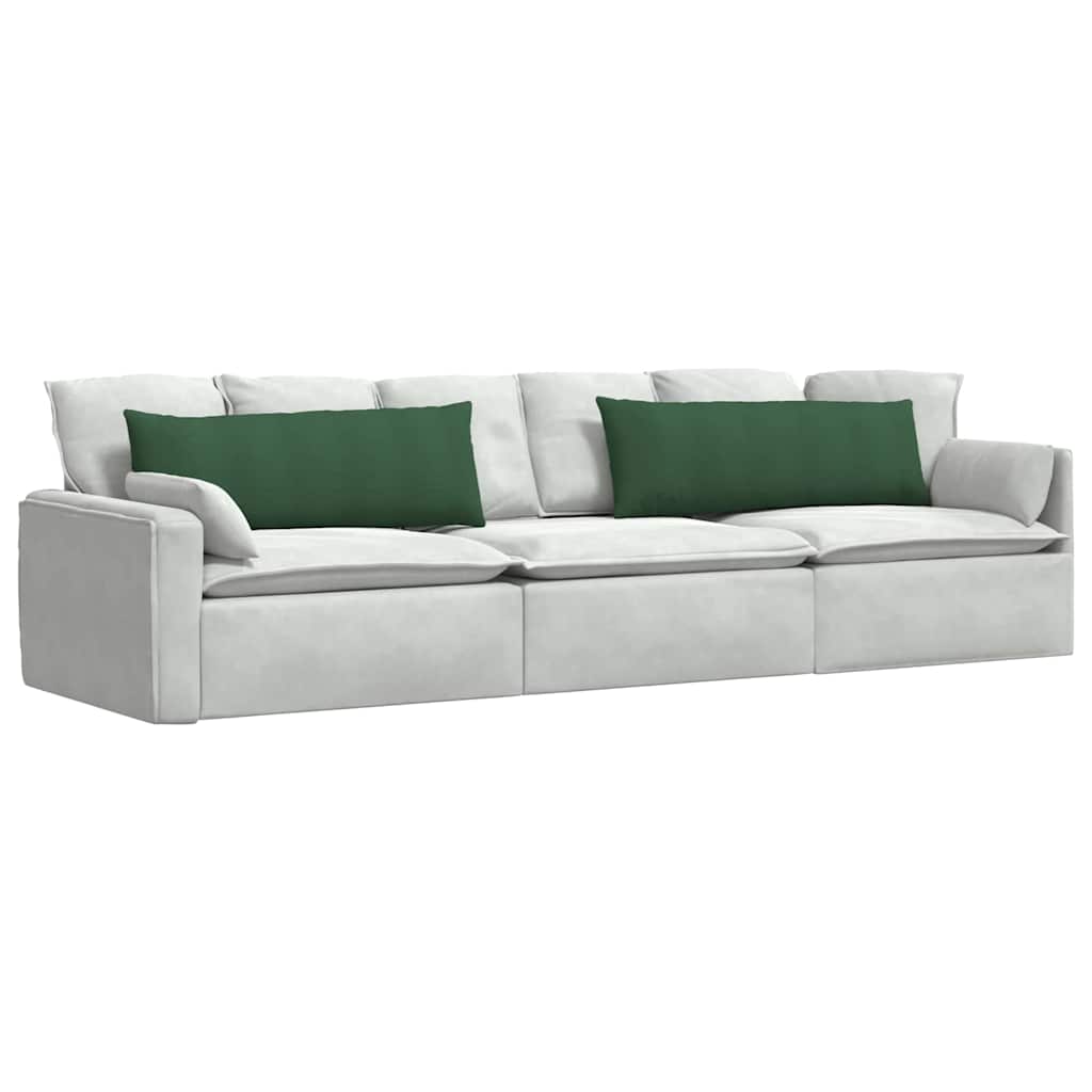VidaXL Sofakissen 2 Stück dunkelgrün 120 x 40 cm Cordstoff