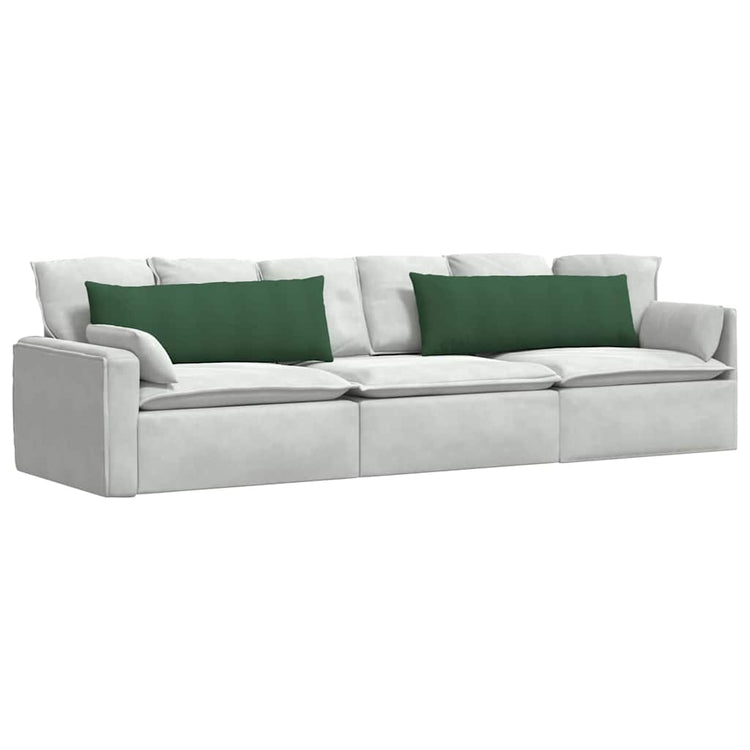 VidaXL Sofakissen 2 Stück dunkelgrün 120 x 40 cm Cordstoff