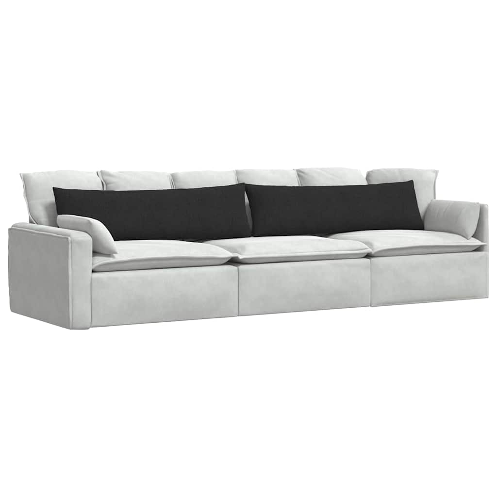VidaXL Sofakissen 2 Stück schwarz 145 x 40 cm Stoff