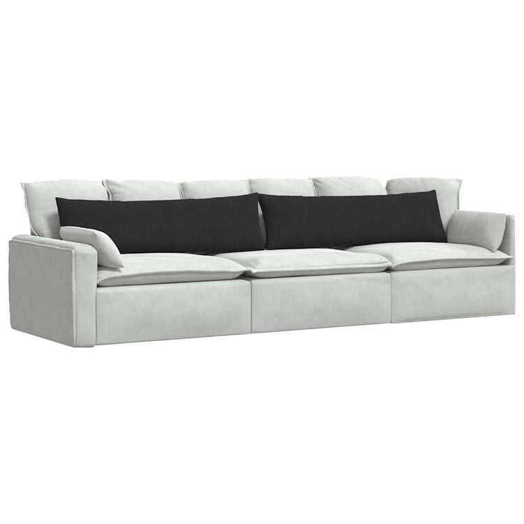 VidaXL Sofakissen 2 Stück schwarz 145 x 40 cm Stoff