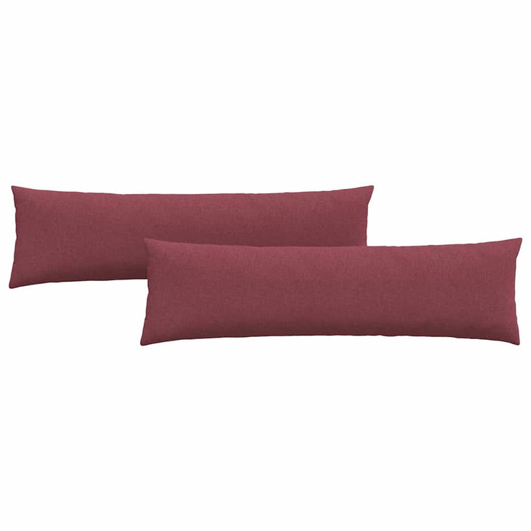 VidaXL Sofakissen 2 Stk. Weinrot 145 x 40 cm Stoff