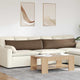 VidaXL Sofakissen 2 Stück braun 145 x 40 cm Stoff