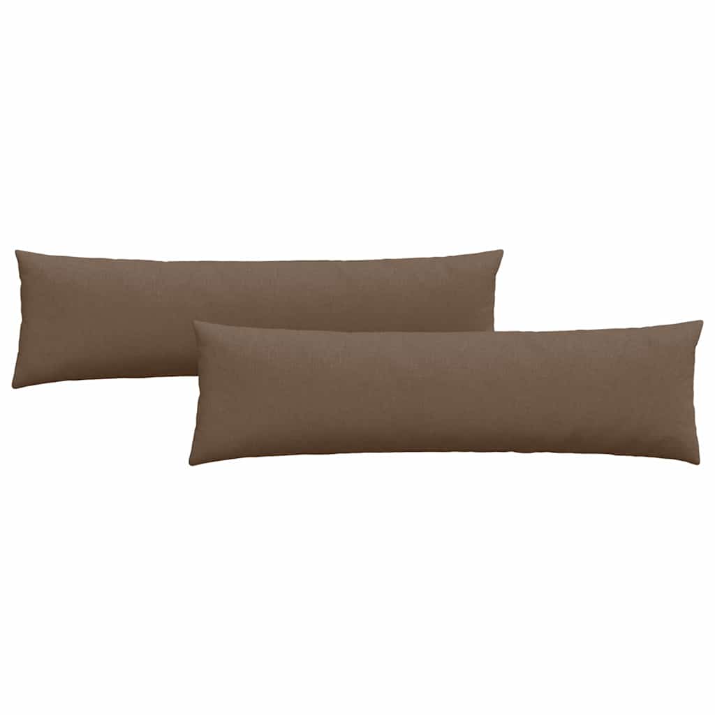VidaXL Sofakissen 2 Stück braun 145 x 40 cm Stoff
