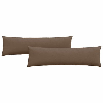 VidaXL Sofakissen 2 Stück braun 145 x 40 cm Stoff