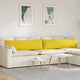 VidaXL Sofakissen 2 Stück hellgelb 145 x 40 cm Stoff