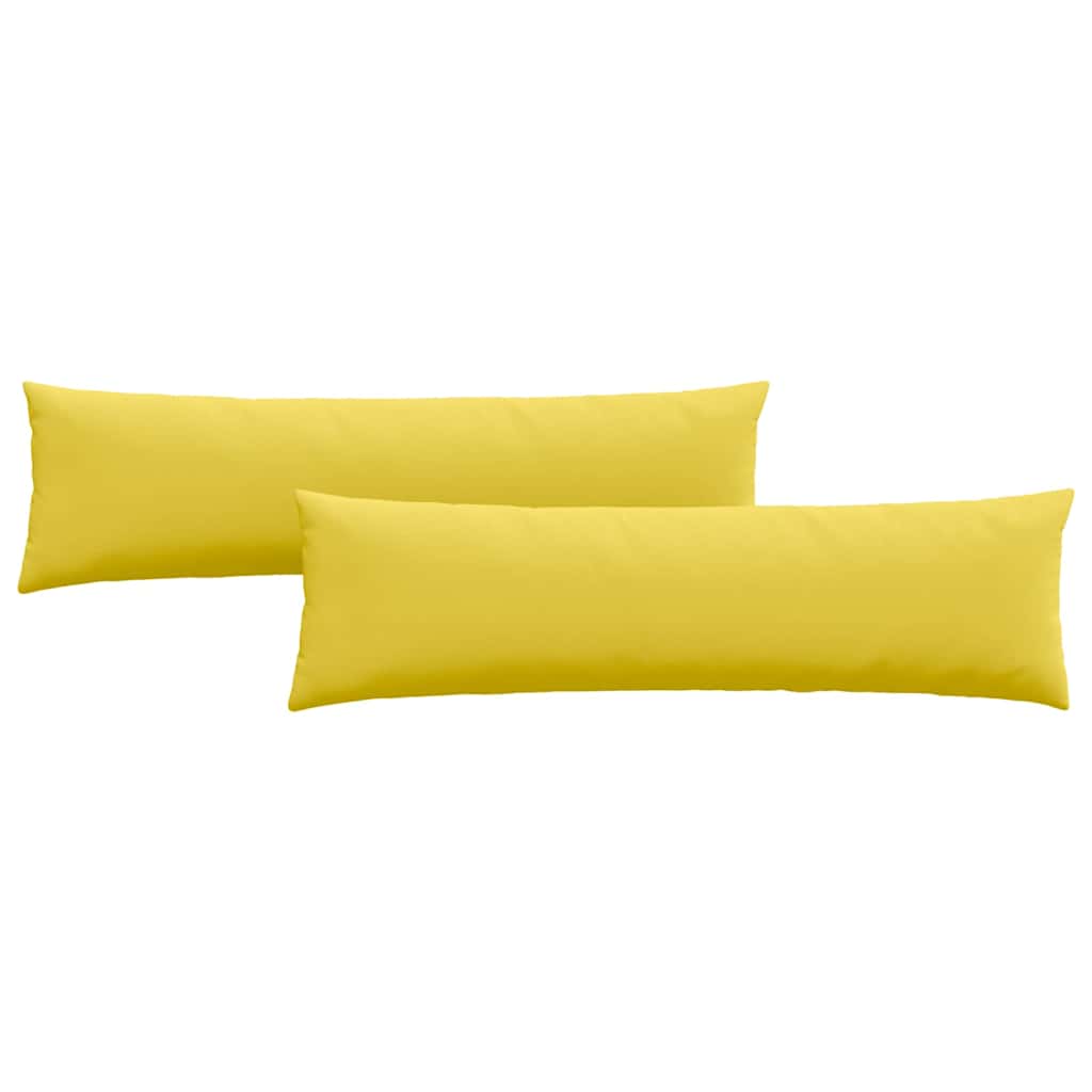 VidaXL Sofakissen 2 Stück hellgelb 145 x 40 cm Stoff