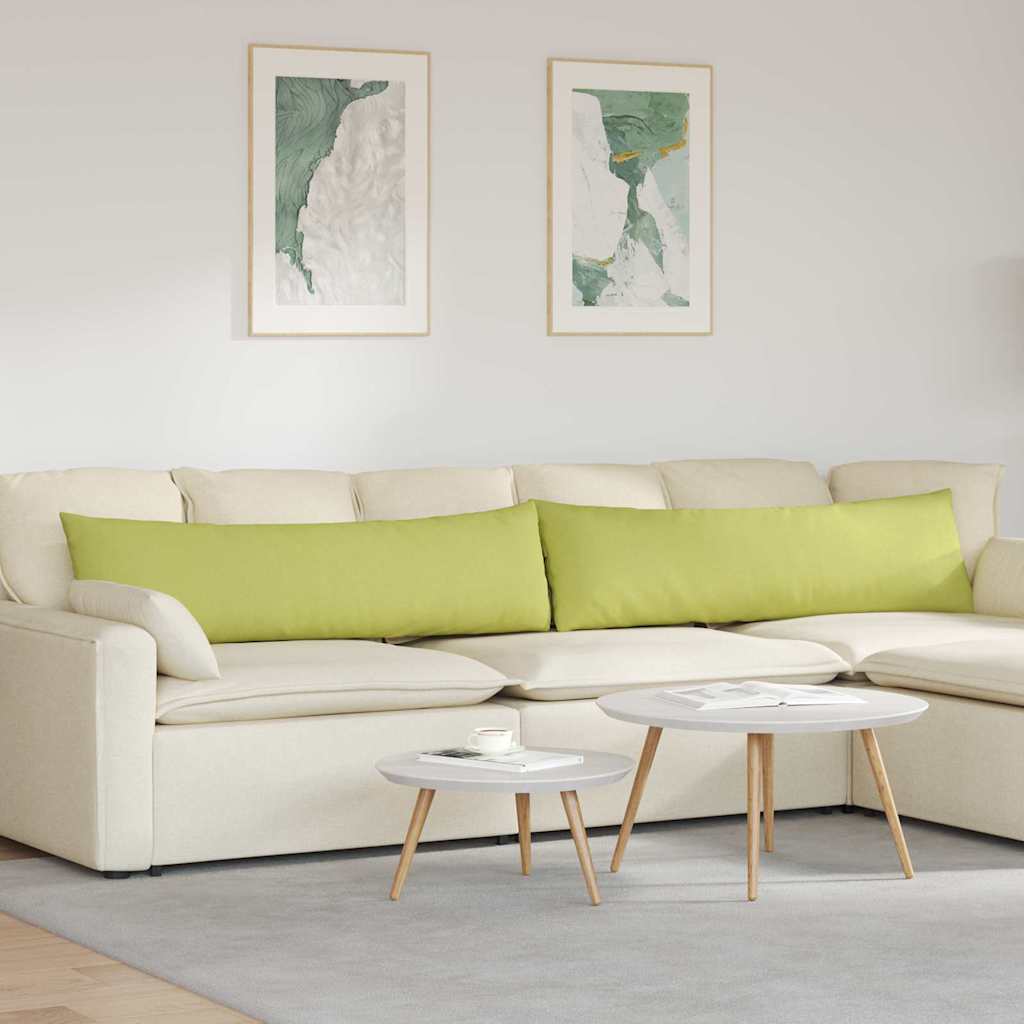 VidaXL Sofakissen 2 Stück hellgrün 145 x 40 cm Stoff