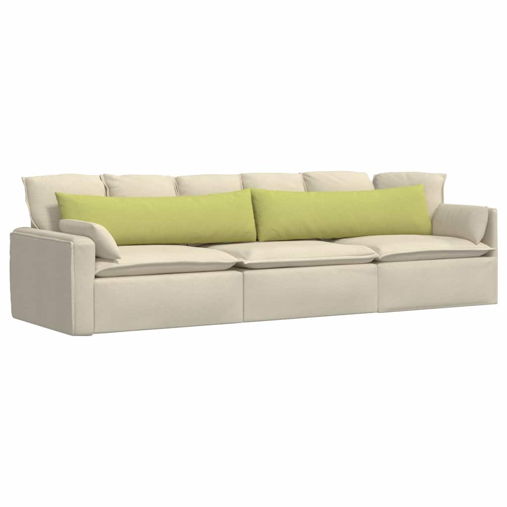 VidaXL Sofakissen 2 Stück hellgrün 145 x 40 cm Stoff