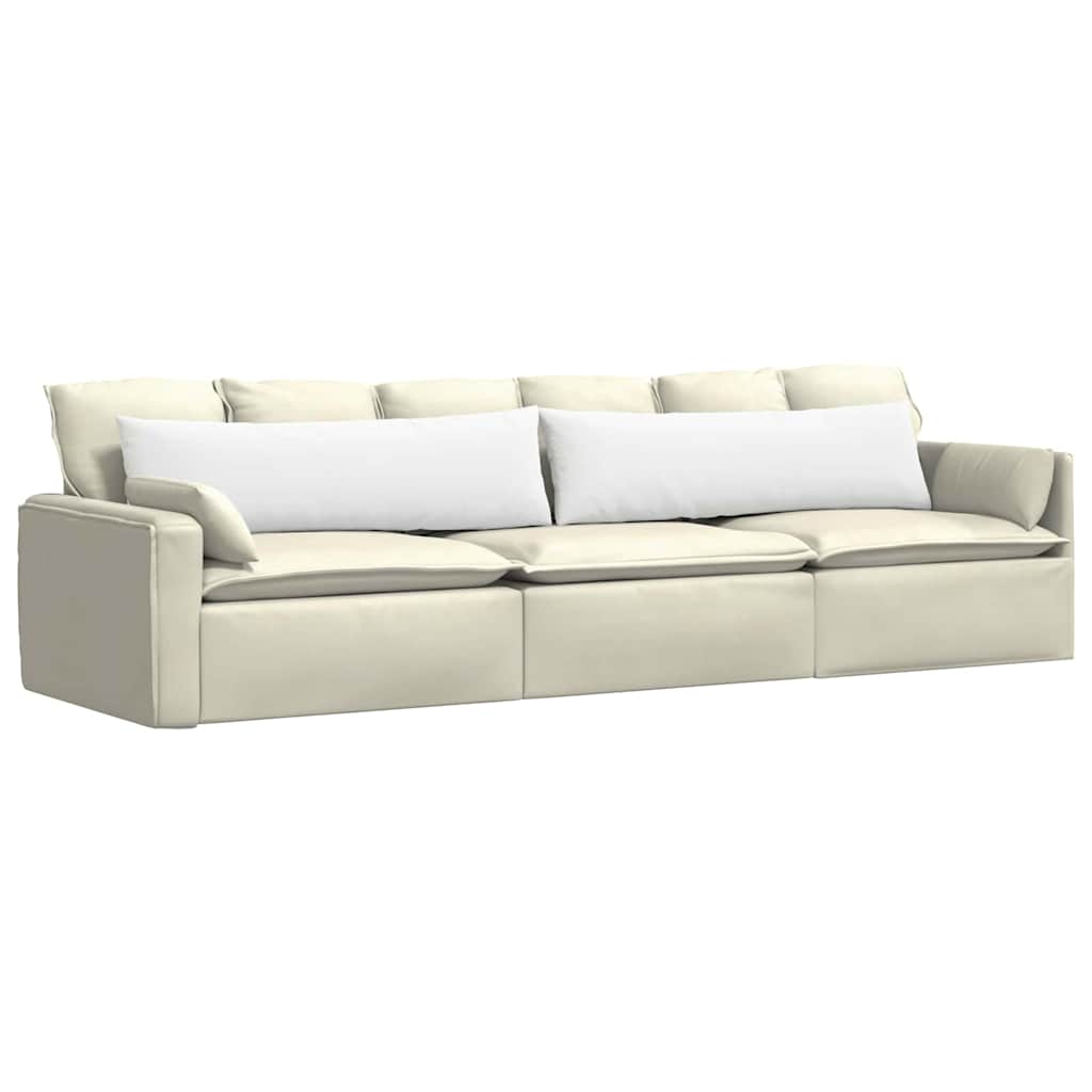 VidaXL Sofakissen 2 Stück weiß 145 x 40 cm Stoff