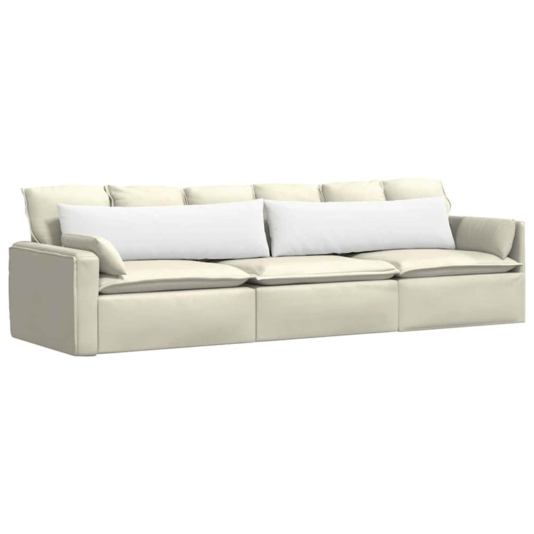 VidaXL Sofakissen 2 Stück weiß 145 x 40 cm Stoff