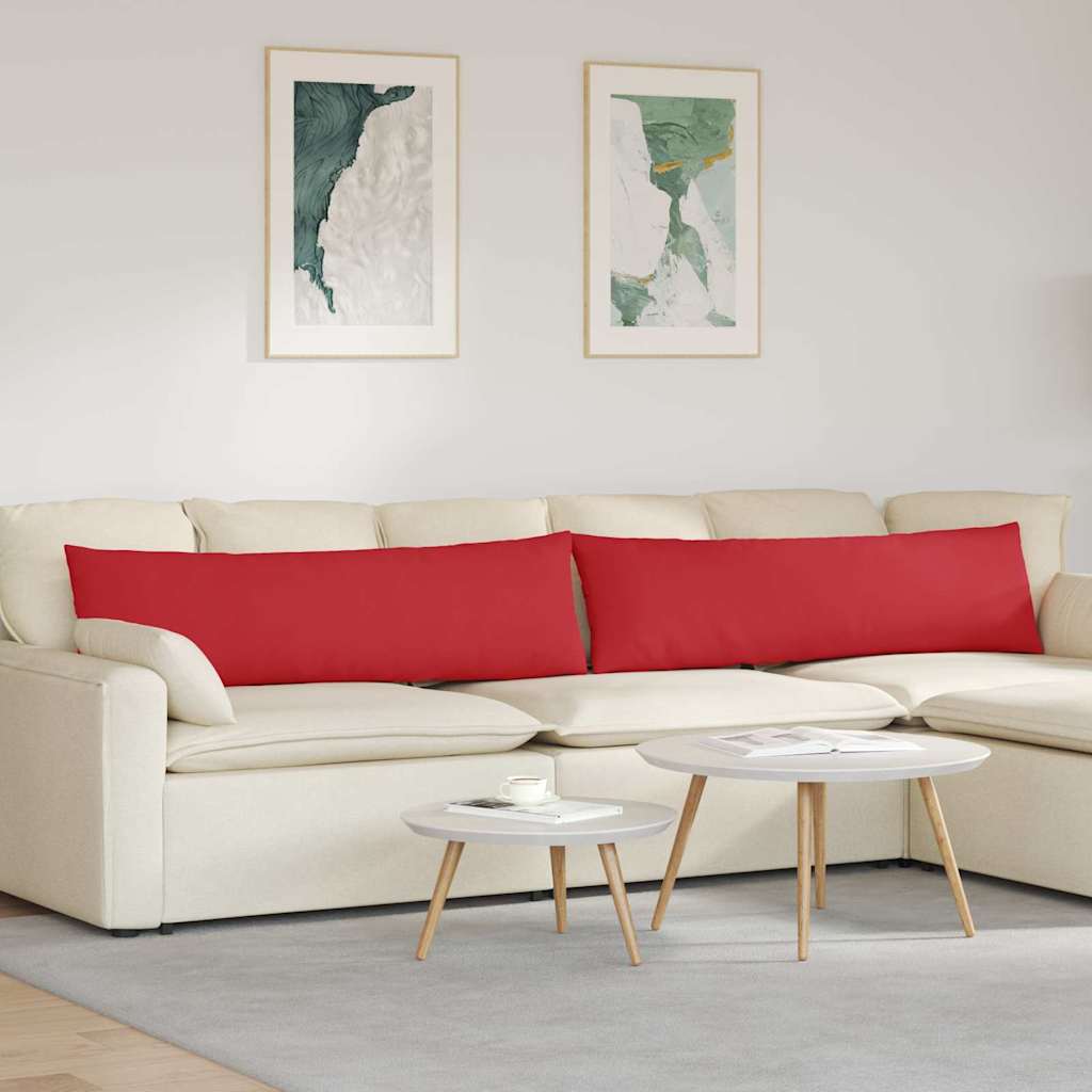VidaXL Sofakissen 2 Stück rot 145 x 40 cm Stoff