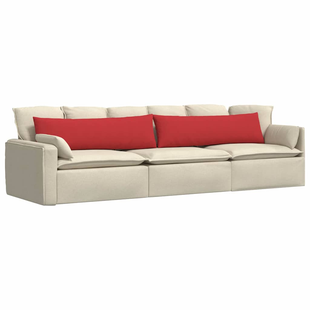 VidaXL Sofakissen 2 Stück rot 145 x 40 cm Stoff