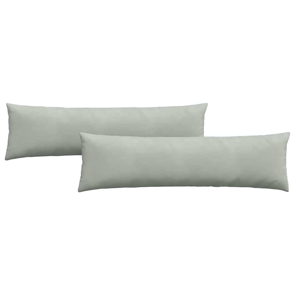 VidaXL Sofakissen 2 Stück hellgrau 145 x 40 cm Cordstoff