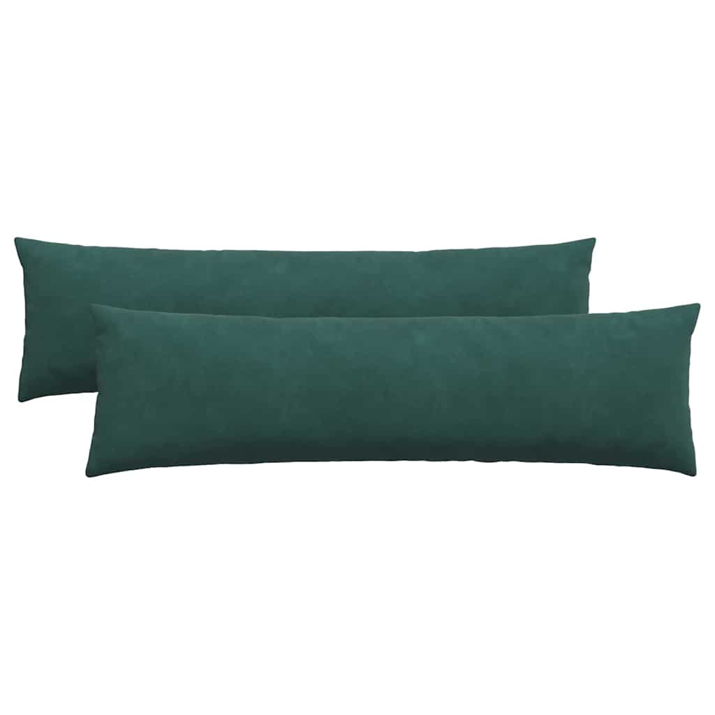 VidaXL Sofakissen 2 Stück dunkelgrün 145 x 40 cm Cordstoff