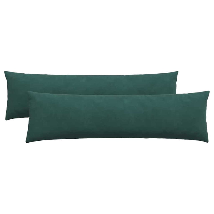 VidaXL Sofakissen 2 Stück dunkelgrün 145 x 40 cm Cordstoff