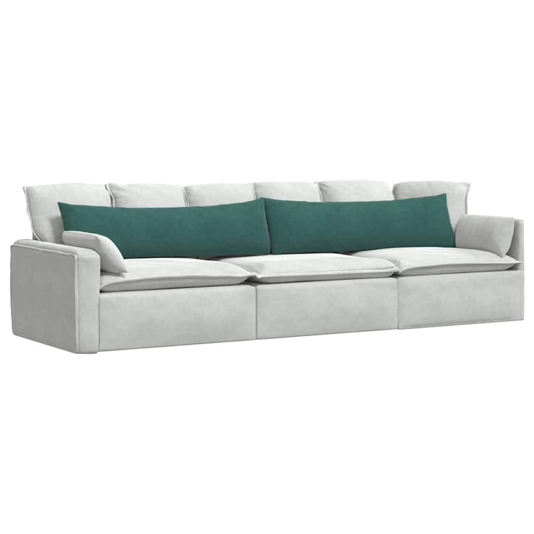 VidaXL Sofakissen 2 Stück dunkelgrün 145 x 40 cm Cordstoff