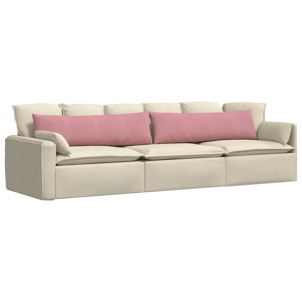 VidaXL Sofakissen 2 Stück rosa 145 x 40 cm Cordstoff