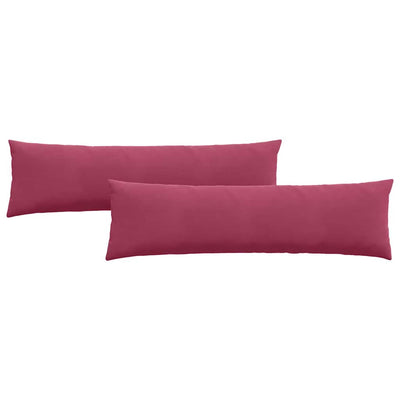 VidaXL Sofakissen 2 Stück Weinrot 145 x 40 cm Cordstoff