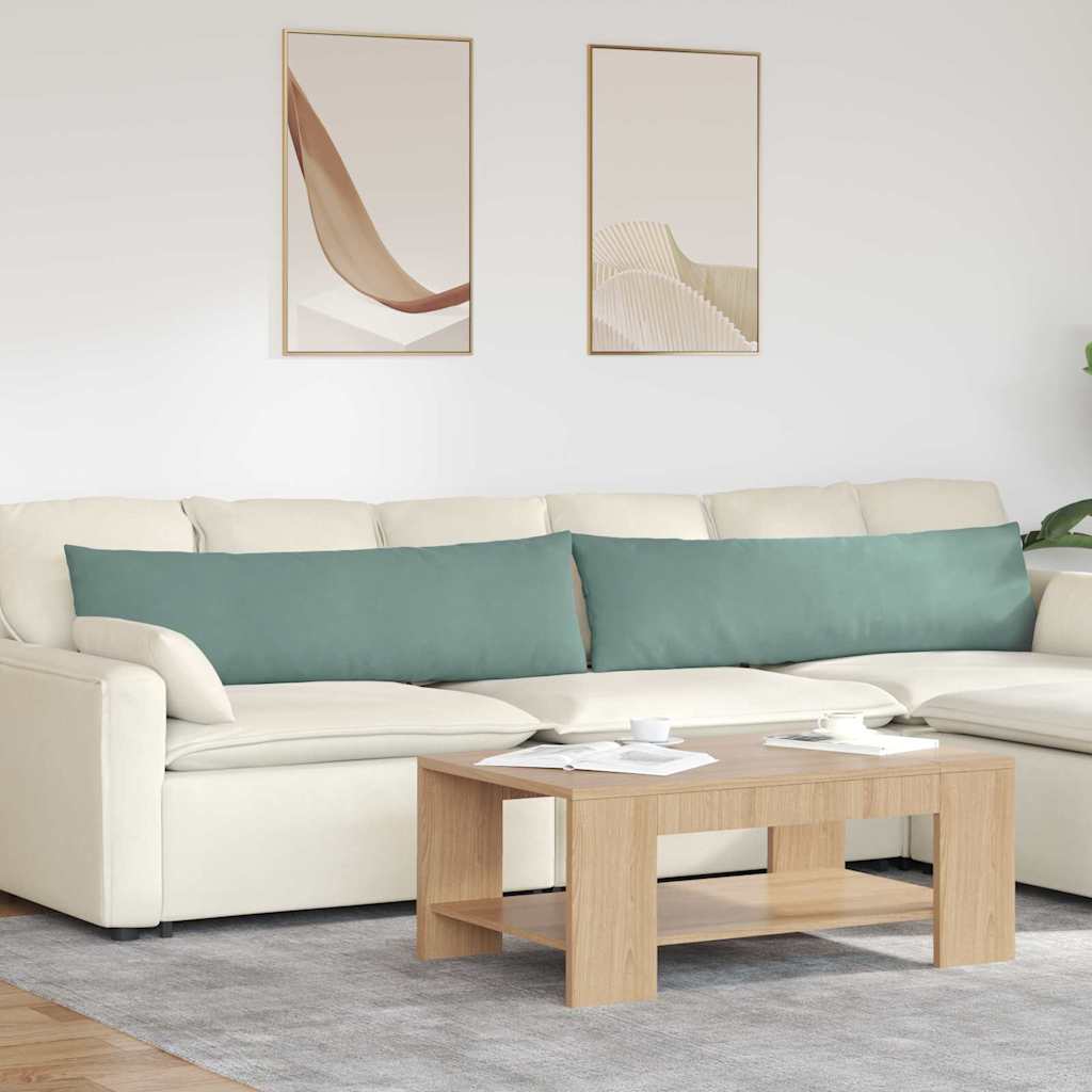 VidaXL Sofakissen 2 Stück Seegrün 145 x 40 cm Cordstoff
